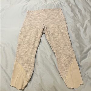 Lululemon Athletica White and Gray Leggings Soft and Versatile